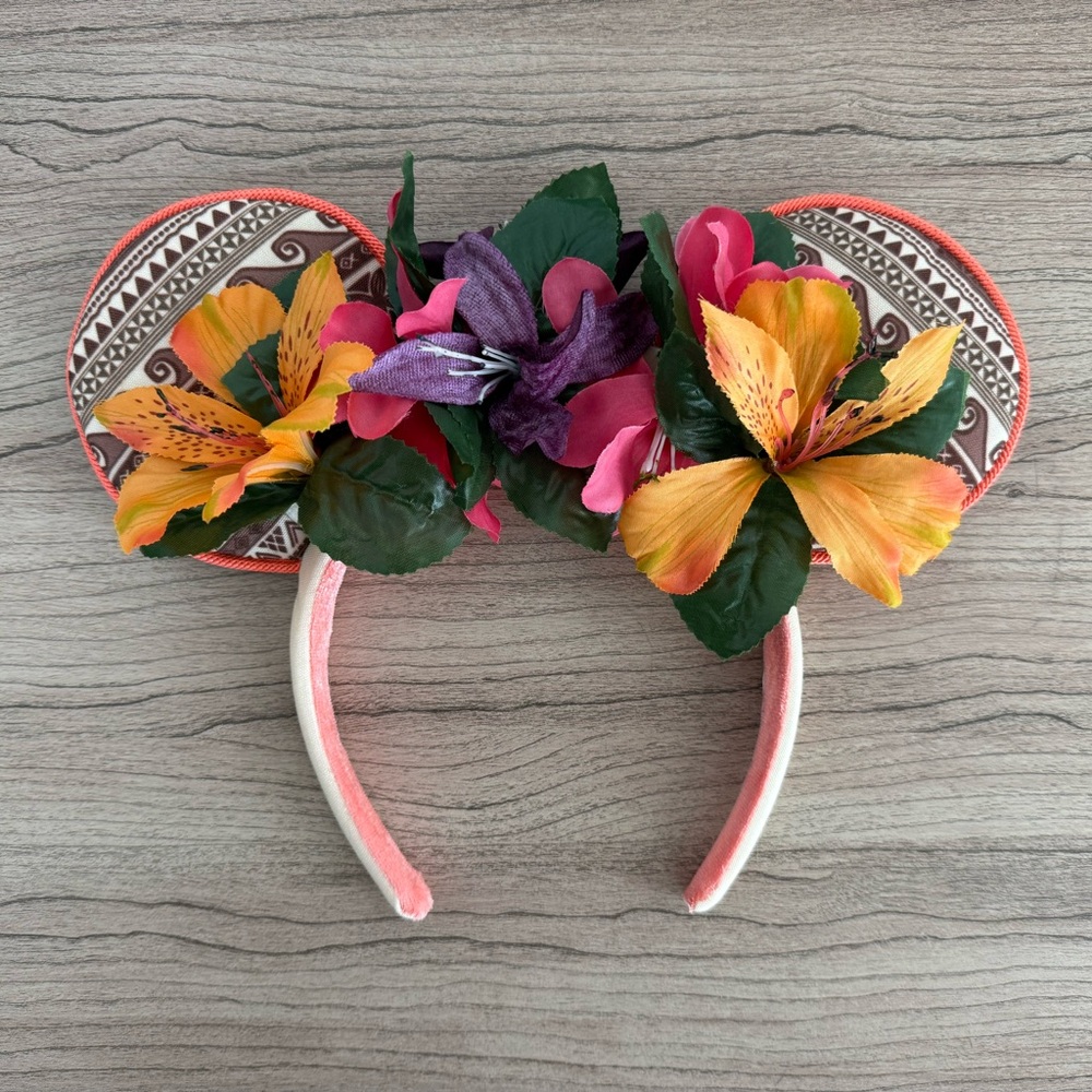 Moana Floral Mouse Ears Headband